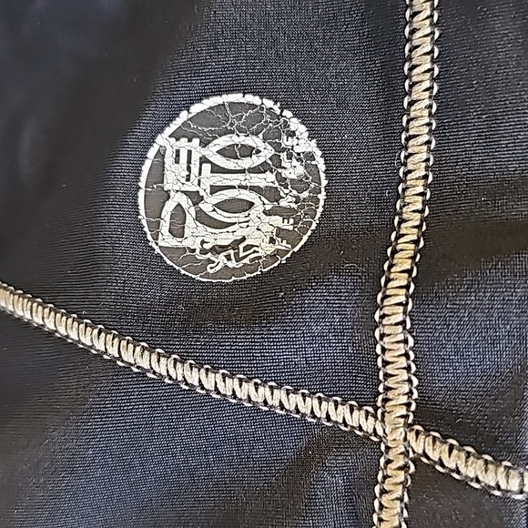 De Soto women's short, short triathlon shorts. Black and tan.‎ SIZE SMALL - Picture 2 of 10